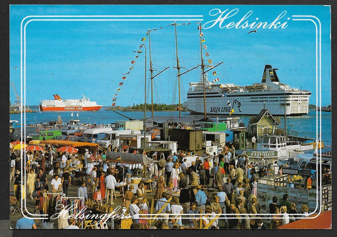 Helsinki - Kauppatori ; laivoja