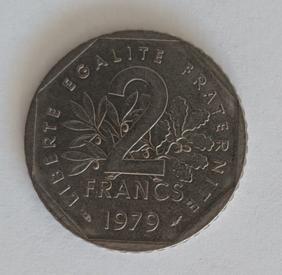 Ranska 2 frangia 1979, 2 kuvaa