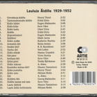 Lauluja äidille 1929-1952 CD-levy - eri esittäjiä - pikkukuva 2