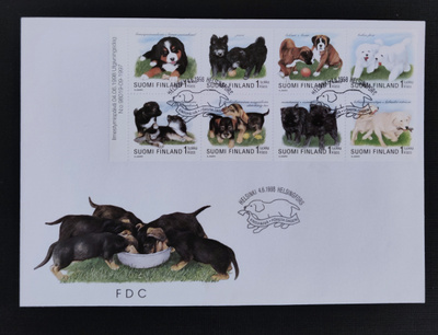1998 FDC Koiranpentuja