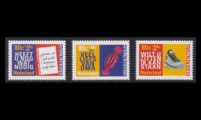 Alankomaat 1653-5 ** Hyväntekeväisyys seniorit (1998)