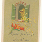 Martta WENDELIN - vanha joulukortti - kulk. 1954 - pikkukuva 1
