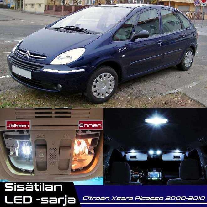 Citroen Xsara Picasso Sisätilan LED-sarja 12-osa