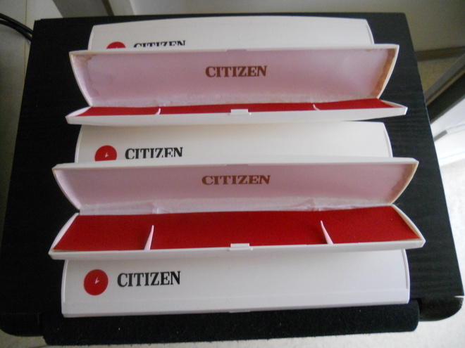 NOS Vintage CITIZEN- kellokotelot,5kpl,kellokeräilijälle