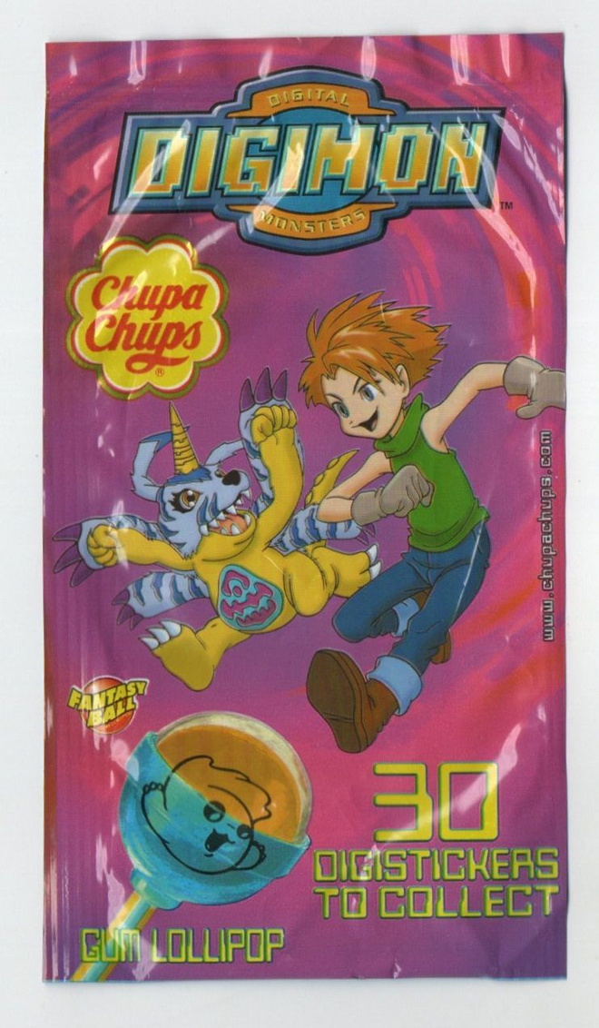 DIGIMON TikkariPussi & Kuva n:o 9/30 GUM LOLLIPOP 2002
