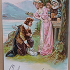 Nuori leidi seppelöi prinssin, kultaa, kohopainoa, k. k-k - pikkukuva 1