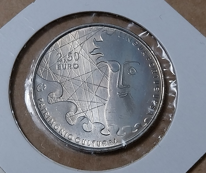PORTUGALI 2,50 euroa 2008 - 2009 lingua