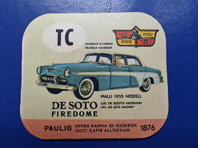 PAULIG KAHVILAPPU: DE SOTO FIREDOME / TC