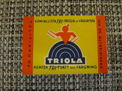 Triola. Kemiallista TRI-pesua ja värjäystä.