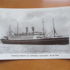 Empress of Scotland suomalainen mainospainate takana * - pikkukuva 1