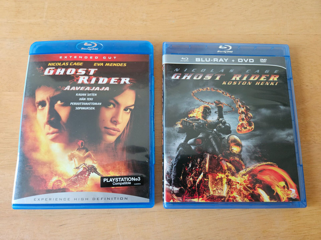 Ghost Rider + Ghost Rider: Koston henki (2 x Blu-ray + DVD)