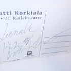 Fanikortti Matti Korkiala ( SIGNED / nimikirjoitus ) - pikkukuva 2