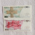 Puolan 50 ja 100 Zlotychin setelit 1980 luvulta UNC - pikkukuva 2
