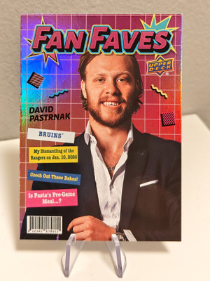 2026-27 Upper Deck Series 1 #FF-25 David Pastrnak - Fan Fave