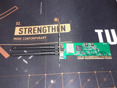 Verkkokortti - PCI 11N langaton verkkokortti antenneilla
