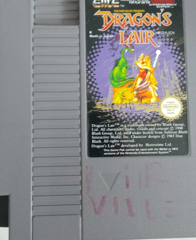 Dragon's lair nes