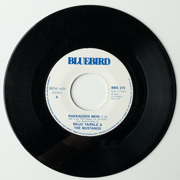 Reijo Taipale & The Mustangs :  Rakkauden Meri -  7"