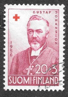 Punainen risti 1956 20+3mk (LAPE 469) O
