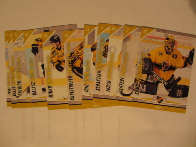 Cardset 2015-16 Kalpa 250-261 teamset