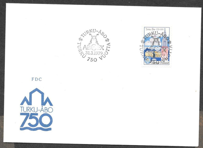 Turku - Turun postimerkkikerho 50v 31.3.1979