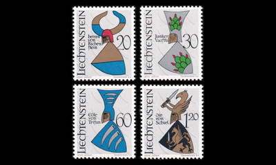 Liechtenstein 465-8 ** Vaakunoita (1966)