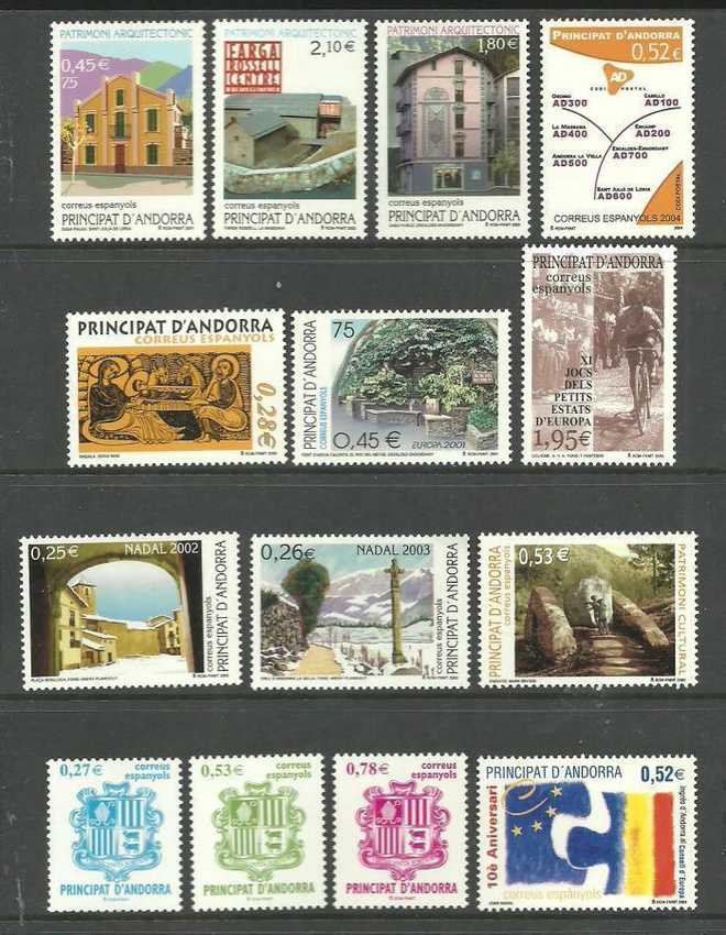 ANDORRA (ES) hieno levyllinen postituoreita 2000-l **