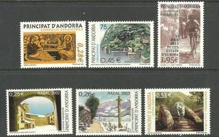 ANDORRA (ES) hieno levyllinen postituoreita 2000-l **