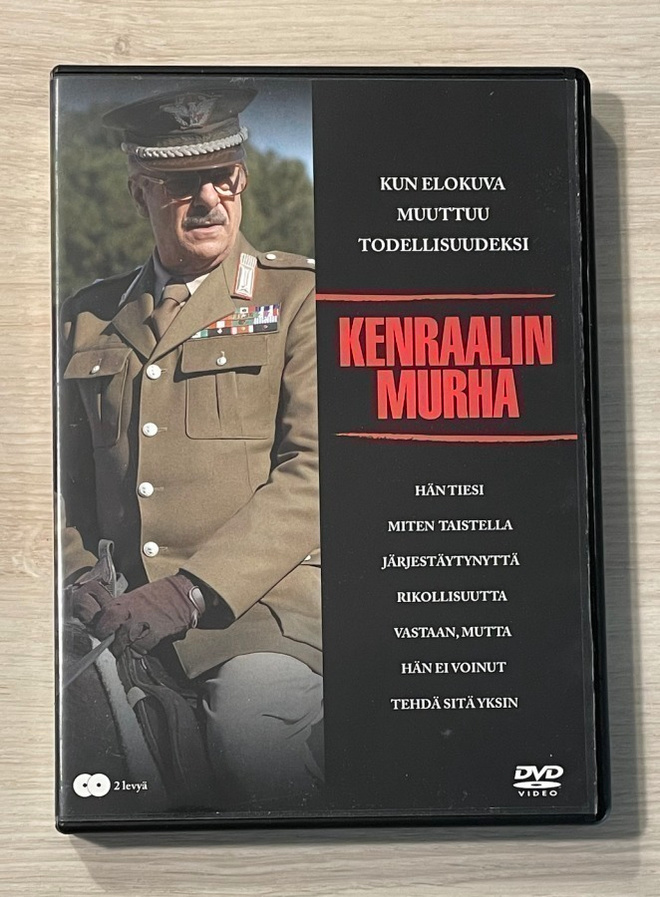 Kenraalin murha (2DVD) tositarina Italian mafiasta