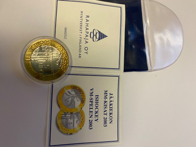 Jääkiekon MM-kisat 2003 5 eur "Jutin vitonen"