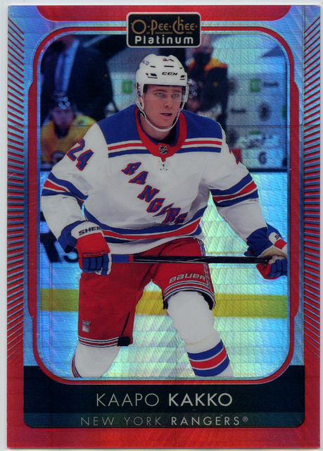 2021-22 OPC Platinum Red Prism 186/199 #92 Kaapo Kakko