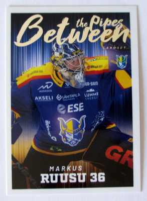 MARKUS RUUSU Jukurit Between the pipes Cardset 2023-24
