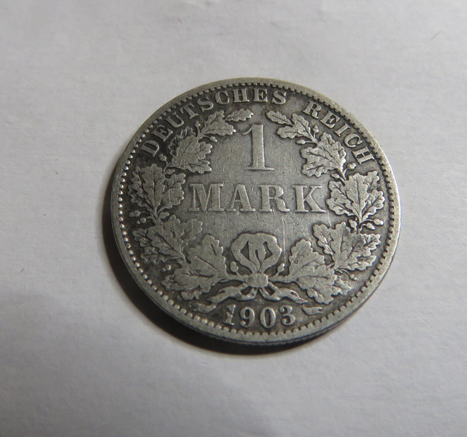 Saksa/Empire 1 mark 1903 A