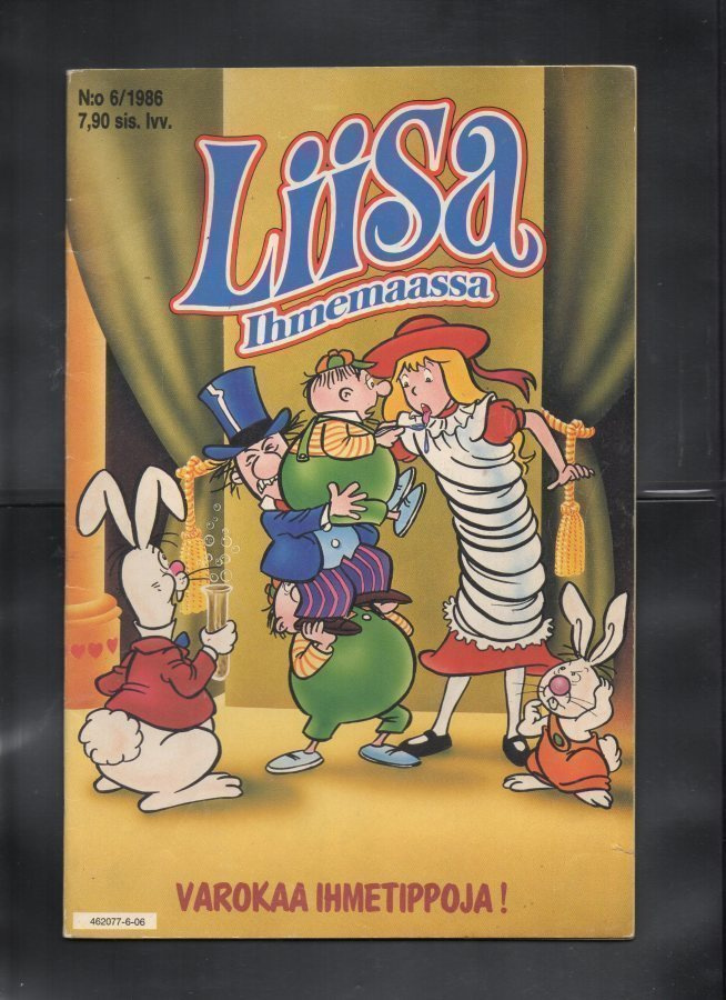 Liisa Ihmemaassa n:o 6 1986  Varokaa ihmetippoja
