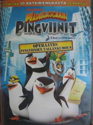 MADAGASKARIN PINGVIINIT DVD OPERAATIO PINGVIINIEN VALLANKUMO