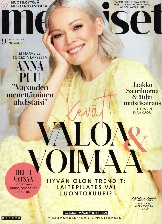 Me Naiset n:o 9 2020 Anna Puu. Una. Kaisa. Tiina Kaarina Tik