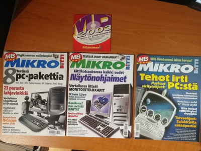 Mikro-Bitti vuosikerta Nrot 2, 6-7 ja 12 / 2003 + CD