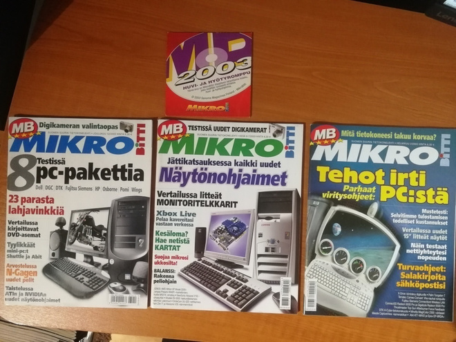 Mikro-Bitti vuosikerta Nrot 2, 6-7 ja 12 / 2003 + CD