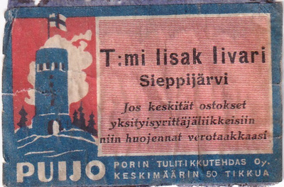 Sieppijärvi, T:mi Iisak Iivari . Puijo .  s83