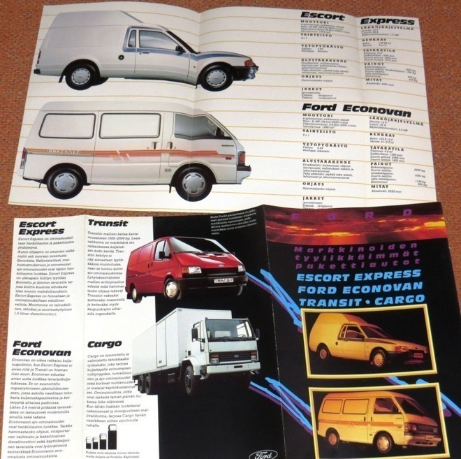1986 Ford Escort Express Van Transit Cargo esite