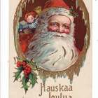 VANHA Postikortti Joulupukki n. 1920 Kohopainettu KOMEA - pikkukuva 1
