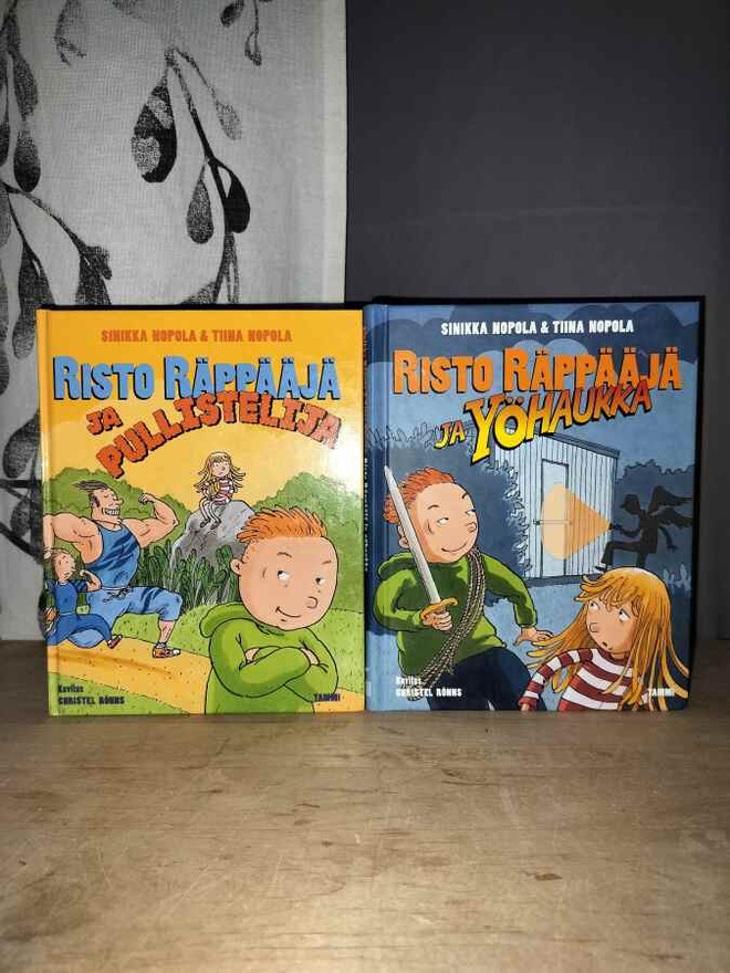 2x Risto Räppääjä ja yöhaukka & pullistelija