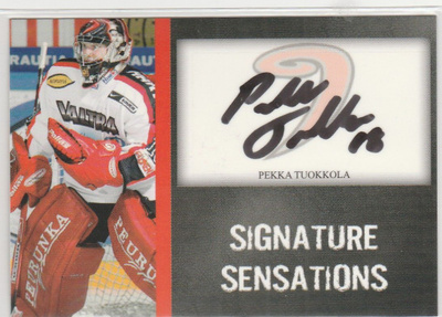 2007/08 Cardset Signature Pekka Tuokkola , JYP /85