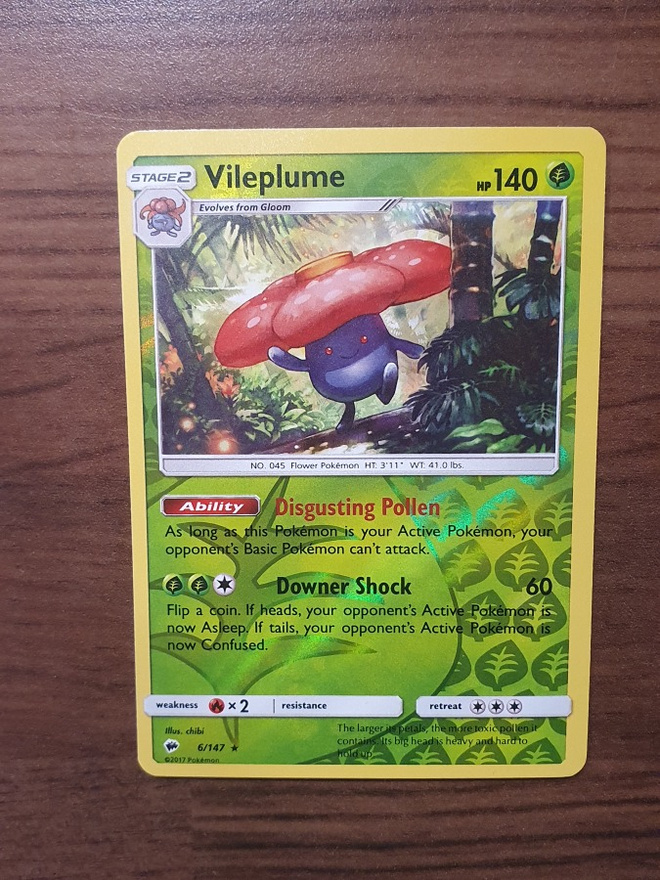 Pokemon Vileplume 6/147 Reverse holo Rare