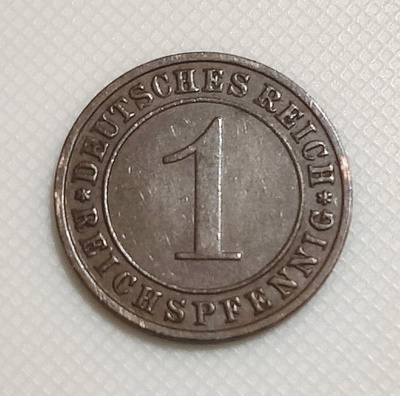 Saksa 1 Pfennig 1935F