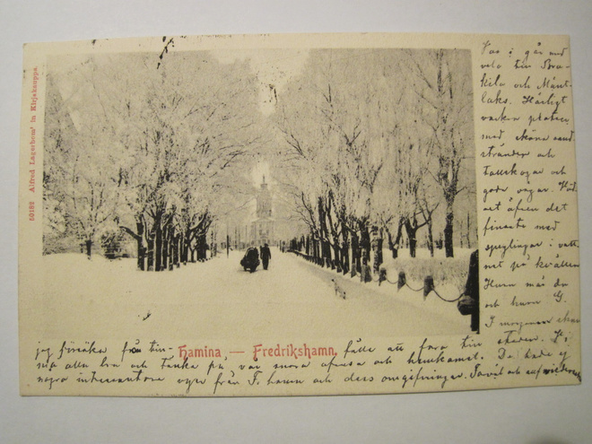 VANHA Postikortti Hamina HUIPPUKUNTO 1902