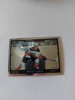 2021-22 O-Pee-Chee Platinum Photo Driven #PD12 Trevor Zegras