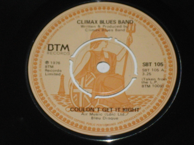 7" CLIMAX BLUES BAND - Fat Maybellene - single blues rock EX