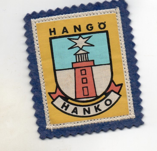 Hanko: Matkailu /hihamerkki  (kangasta)