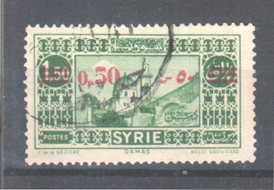 Syyria  1938 vuodelta leimattu merkki