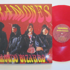 Ramones Mondo Bizarro LP PUNAINEN Harvinainen GF - pikkukuva 1